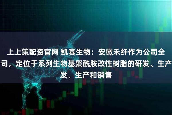 上上策配资官网 凯赛生物：安徽禾纤作为公司全资子公司，定位于系列生物基聚酰胺改性树脂的研发、生产和销售