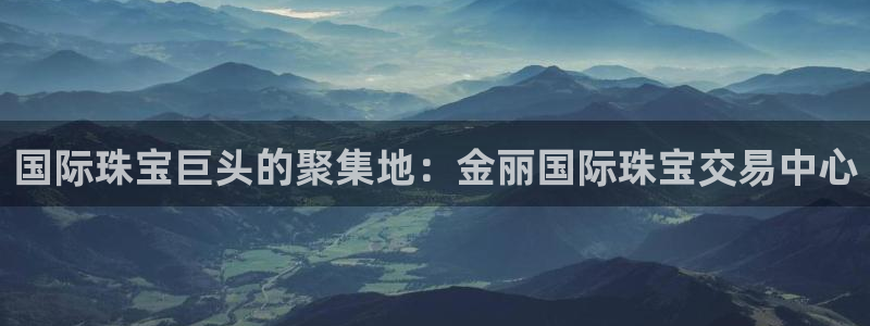天宏娱乐星空大叔：国际珠宝巨头的聚集地：金丽国际珠宝交易中心