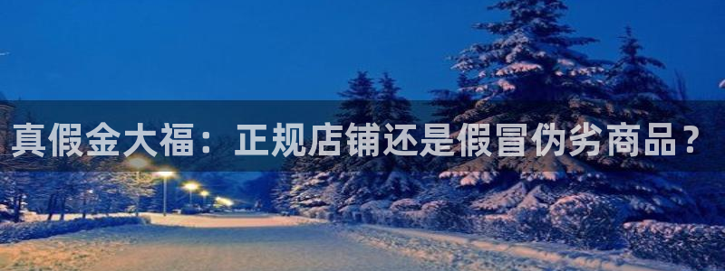 宏天广场娱乐：真假金大福：正规店铺还是假冒伪劣商品？