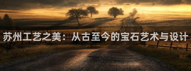 扬州天宏娱乐公司：苏州工艺之美：从古至今的宝石艺术与设计